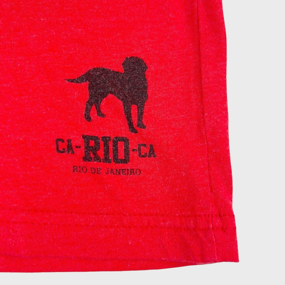 Ca-Rio-Ca Made In Brazil Printed Red T-Shirt - Picture 5 of 8